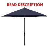 Aluminum Market Patio Umbrella, Navy Blue