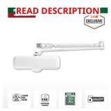 Heavy-Duty White Residential Door Closer