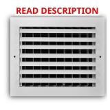 10x8 in. Aluminum Adjustable Register White