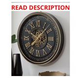 Dairton Black Analog Metal Clock