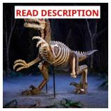Grave & Bones Animated LED Zombie Velociraptor