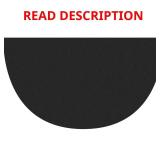 Unbranded Black 24 in. x 42 in. Hearth Mat