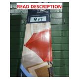 9 ft chili red auto tilt umbrella with solar LEDs