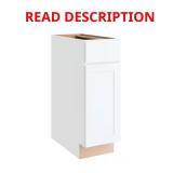 Courtland 12x24x34.5 Shaker Base, Polar White
