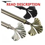 66-120 in Telescoping Curtain Rod, Black