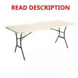 6 ft. Fold-in-Half Table: Almond