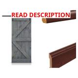 Skid Lot Grey Barn Door And Molding