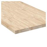 6 ft L x 25 in D Hevea Block Countertop