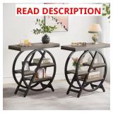 Kerlin 26 in Gray End Table Set of 2