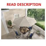 Dark Blue Hampton Bay 9 ft Market Umbrella
