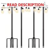 9.4 ft. String Light Poles (2-Pack)