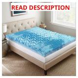 Medium Gel Memory Foam Queen Mattress Topper