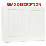 Hampton 30W x12D Wall Cabinet, Satin White