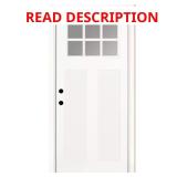 36x80 6 Lite Clear Craftsman Front Door