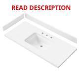 Previa 42 in. W Vanity Top with Ceramic Sink