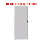 30x80 Adjustable White Patio Screen Door