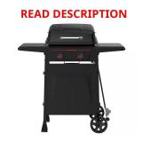 Megamaster 2-Burner Propane Gas Grill Black