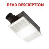 80 CFM Ceiling Bath Exhaust Fan with Heater