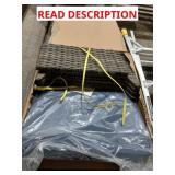 Dark Blue wicker outdoor chair