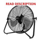 20 in. 3-Speed High Velocity Floor Fan