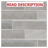 LuxeCraft Rustic Ash 3x12 Glossy Tile