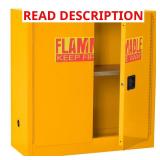 43x44x18 Steel Flammable Cabinet Yellow