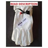 Leather gloves, size small