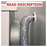 4 in. x 4.5 in. Plastic Dryer Duct connector