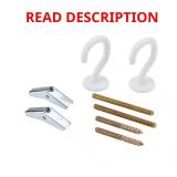 2.5 in. White Swag Hook Kit