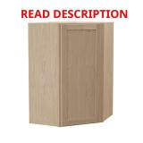 Sinclair Corner Wall Cabinet, Oak