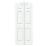 2- 30x80 in. 6-Panel Primed Bi-Fold Closet Door