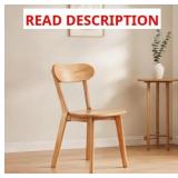 Naturefalls 1-Pc Solid Wood Dining Chair, Natural