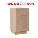 Sinclair Shaker Oak Base Cabinet 18x24x34.5