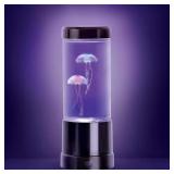 9 in. Black Jellyfish Table Lamp with RGB LED