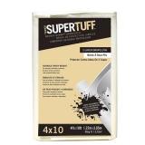 SuperTuff 4 ft W x 10 ft L Canvas Drop Cloth