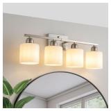 24.8 in. 4-Light White LED Vanity Bar