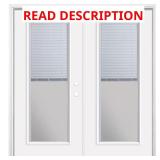 72x80 Primed Patio Door with Brick Mold