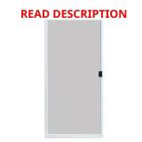 36x80 in. Adjustable White Screen Door