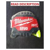 Milwaukee 25ft tape measure