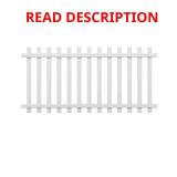 Glendale White Picket Fence Panel