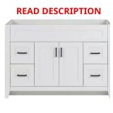 Ridge 48"W x 21.6"D Bath Vanity Cabinet White