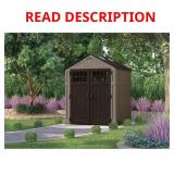 6 ft. W x 5 ft. D Plastic Shed (34 sq. ft.)