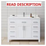 Beckett 48" Bath Vanity with Marble Top