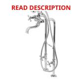 3-Handle Claw Foot Tub Faucet in Chrome