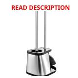 Stainless Steel Toilet Plunger & Brush Combo