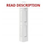 28 in. x 80 in. 6-Panel, Textured, MDF, White, Ho