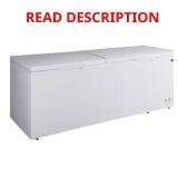 79.13 in. 21 cu. ft. Chest Freezer, White