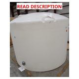 1,500-gallon vertical polyethylene storage tank
