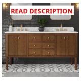 (DAMAGED) Collette 72" Double Sink Vanity