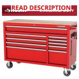 Modular Tool Storage 52"W Red Workbench